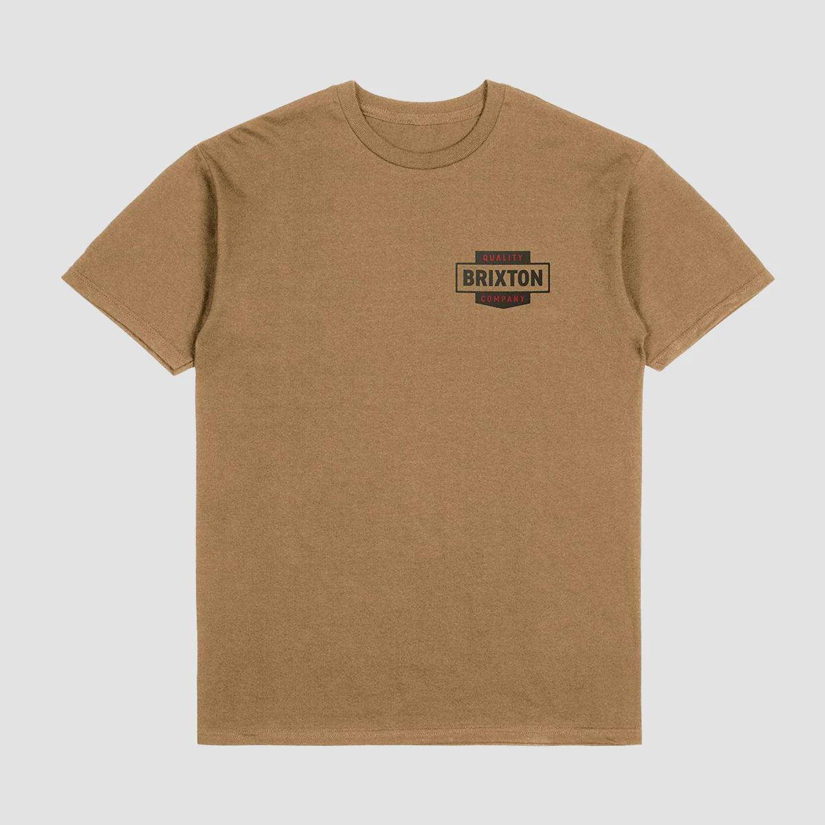 Brixton Osborn T-Shirt Tobacco Brown Worn Wash - Image 2