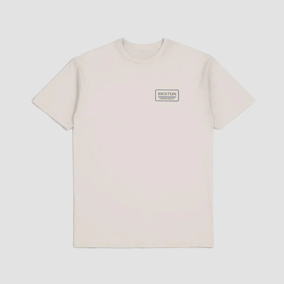 Brixton Palmer Proper T-Shirt Cream/Pacific Blue/Olive Surplus - Image 2