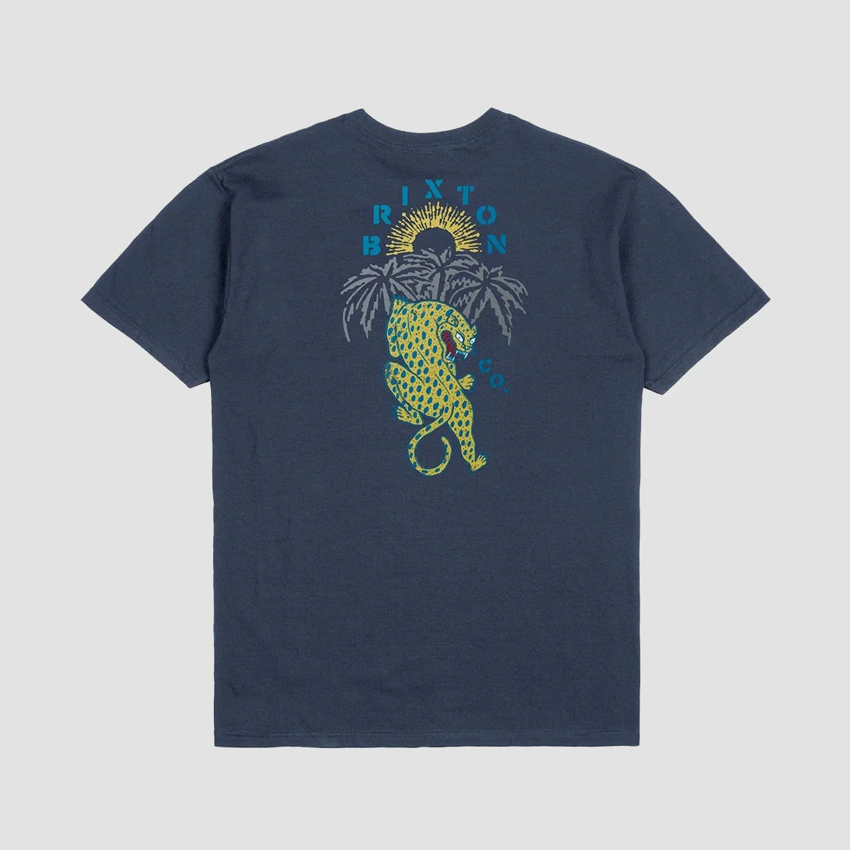 Brixton Seeks T-Shirt Washed Navy - Image 2