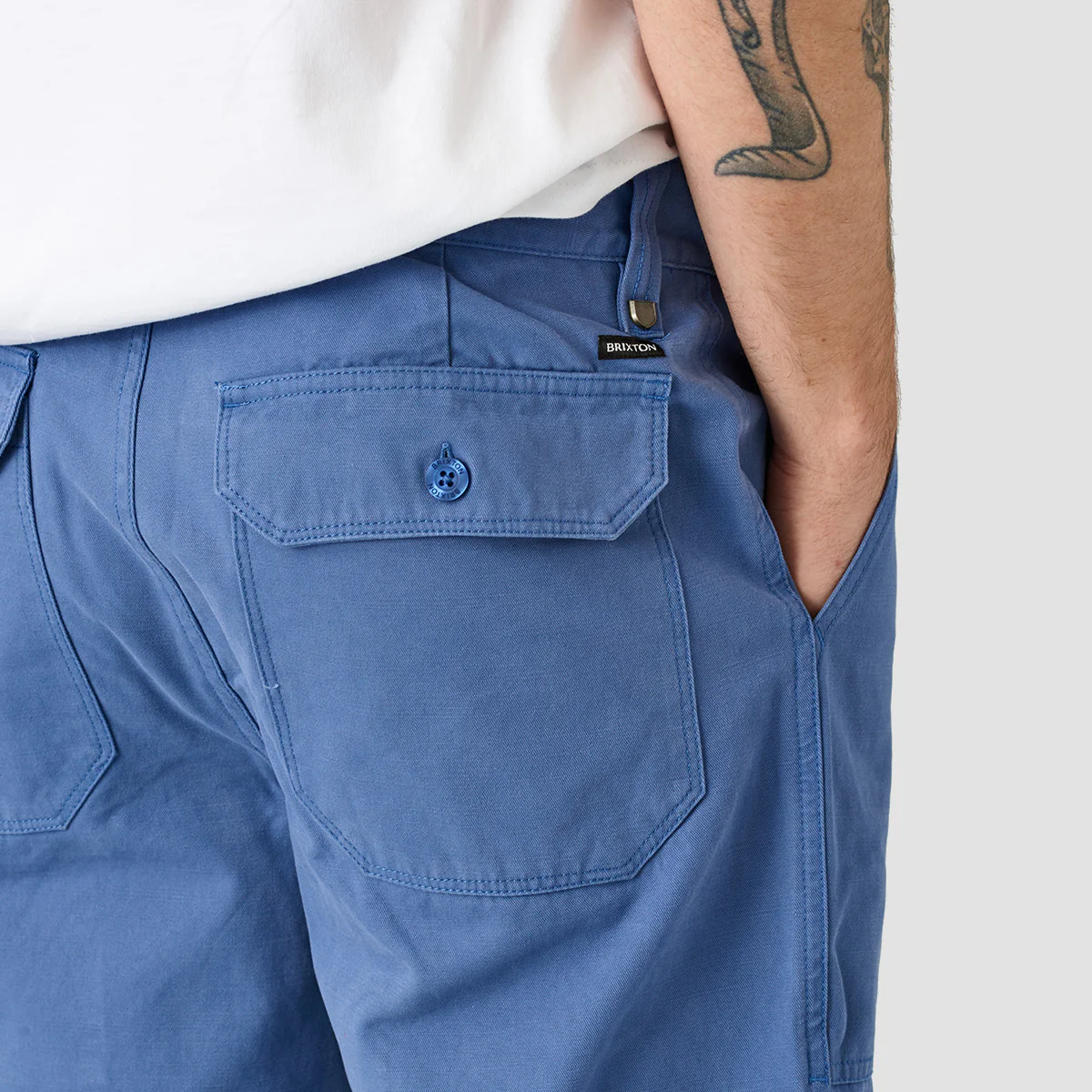 Brixton Surplus Relaxed Pants Pacific Blue - Image 3