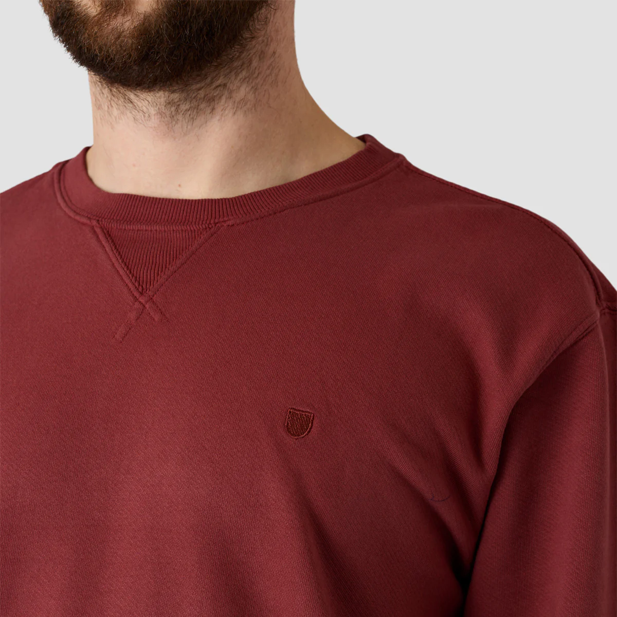 Brixton Vintage Reserve Crew Sweat Island Berry Vintage Wash - Image 3