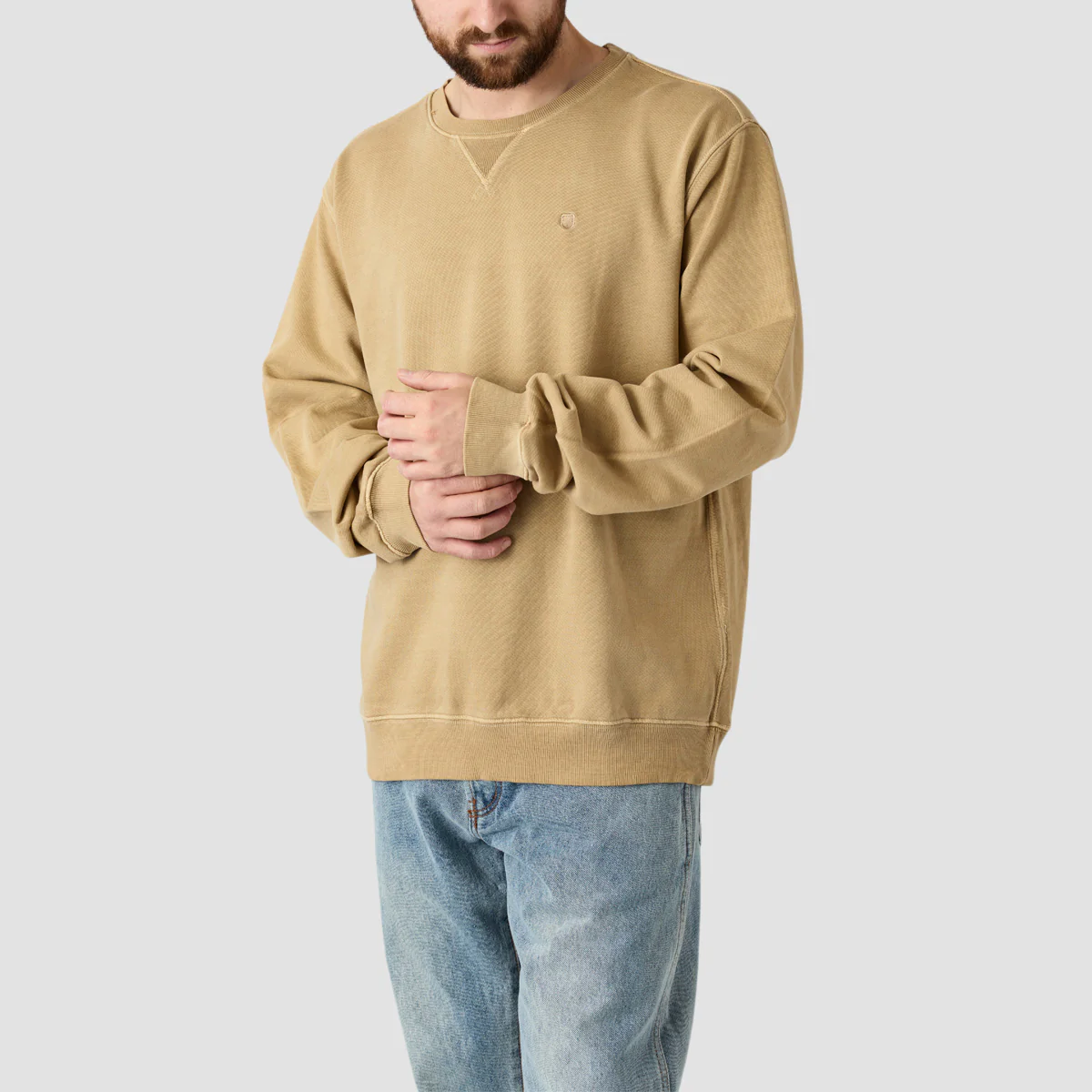 Brixton Vintage Reserve Crew Sweat Sand Vintage Wash - Image 2