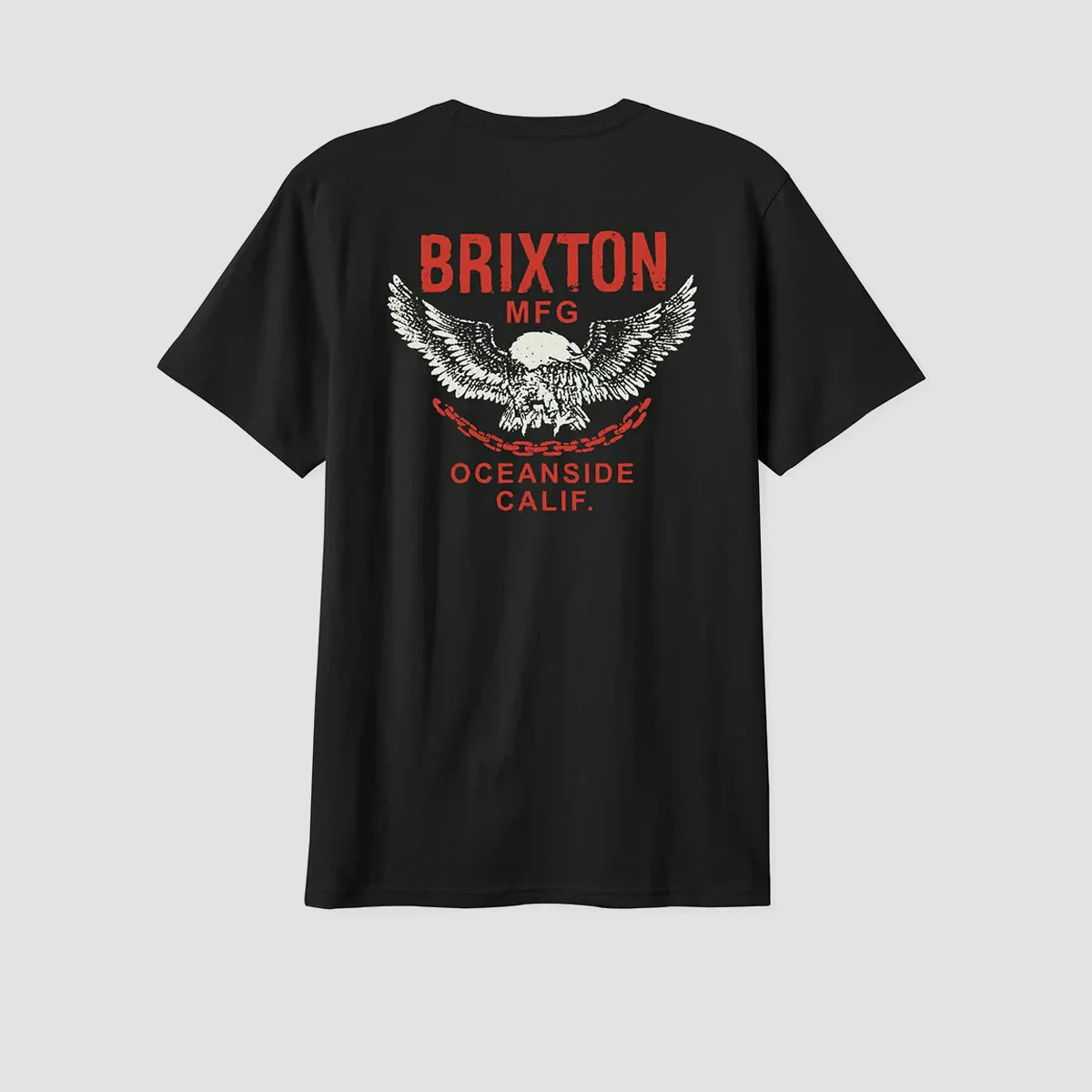 Brixton Waller T-Shirt Black Worn Wash