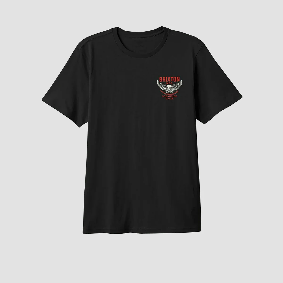 Brixton Waller T-Shirt Black Worn Wash - Image 2