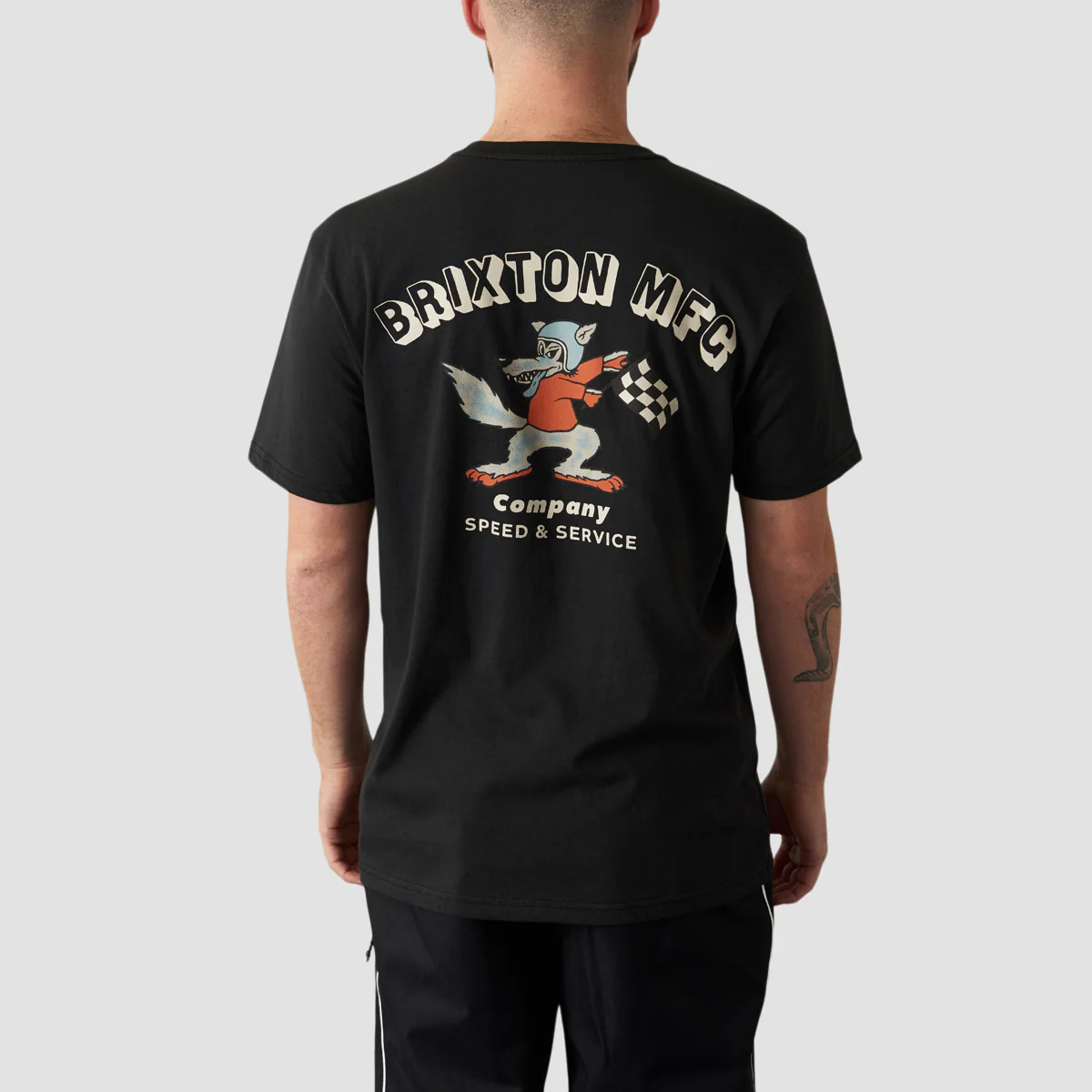 Brixton Wynmore Tailored T-Shirt Black - Image 3