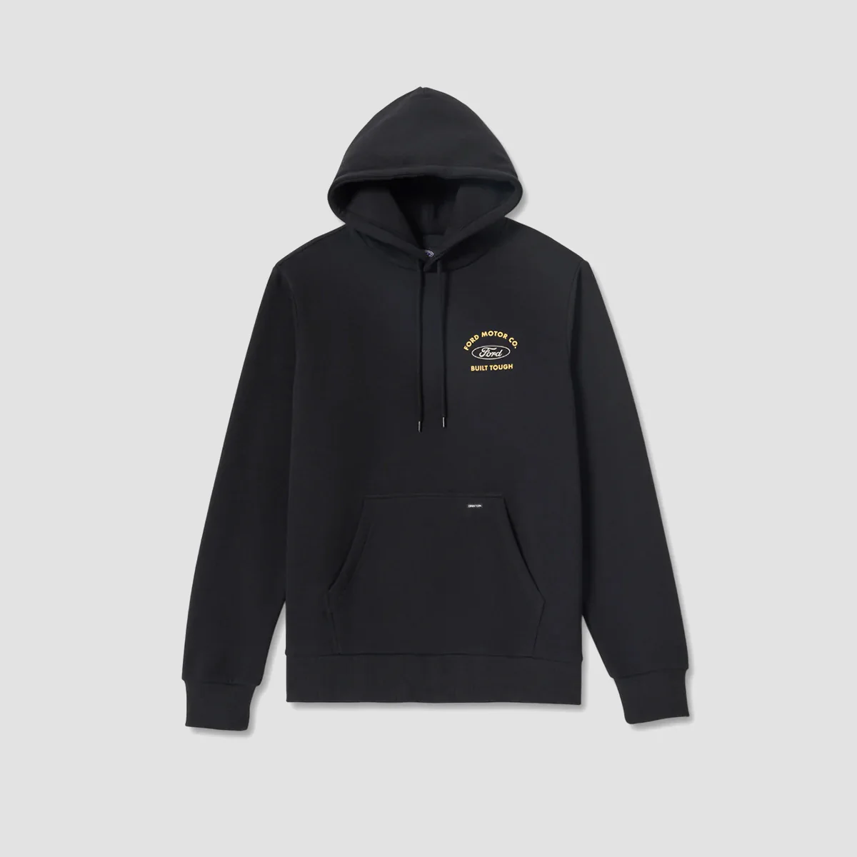 Brixton X Ford Built Tough Pullover Hoodie Burnt Rubber - Image 2