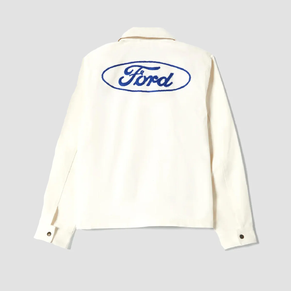 Brixton X Ford Number One Garage Jacket Wimbleton White - Image 2