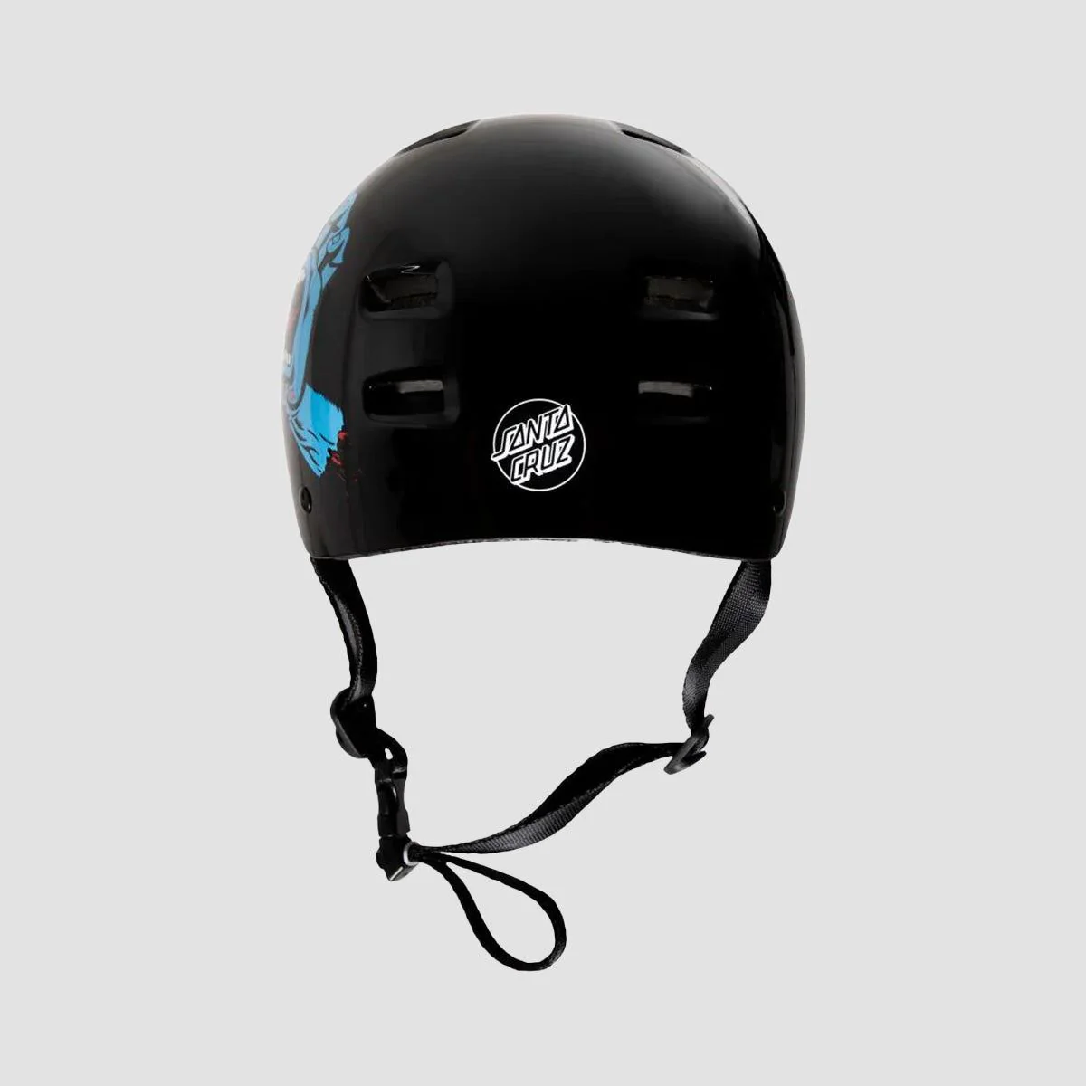 Bullet x Santa Cruz Helmet Screaming Hand Skate/Bmx Helmet Gloss Black - Kids - Image 3