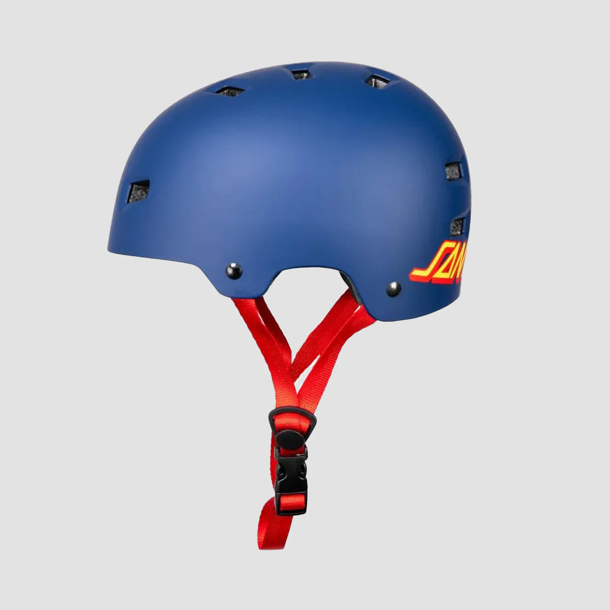 Bullet x Santa Cruz Helmet Strip Logo Helmet Matt Blue - Image 3