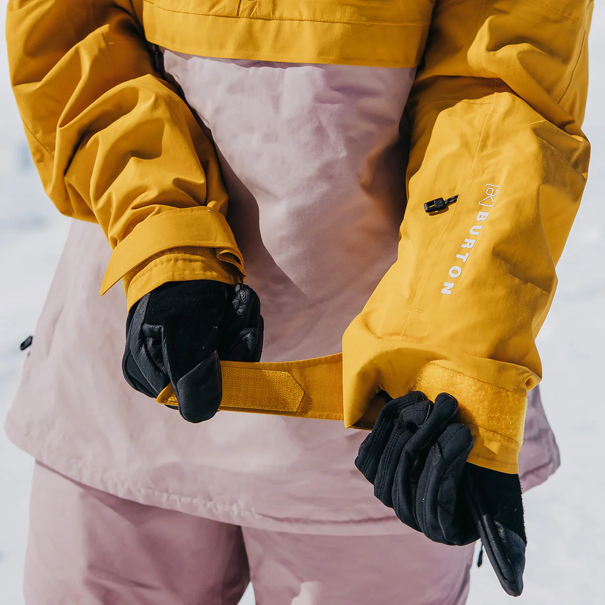 Burton [ak] Kimmy GORE-TEX 2L Pullover Snow Jacket Goldenrod/Shadow Pink - Womens - Image 4