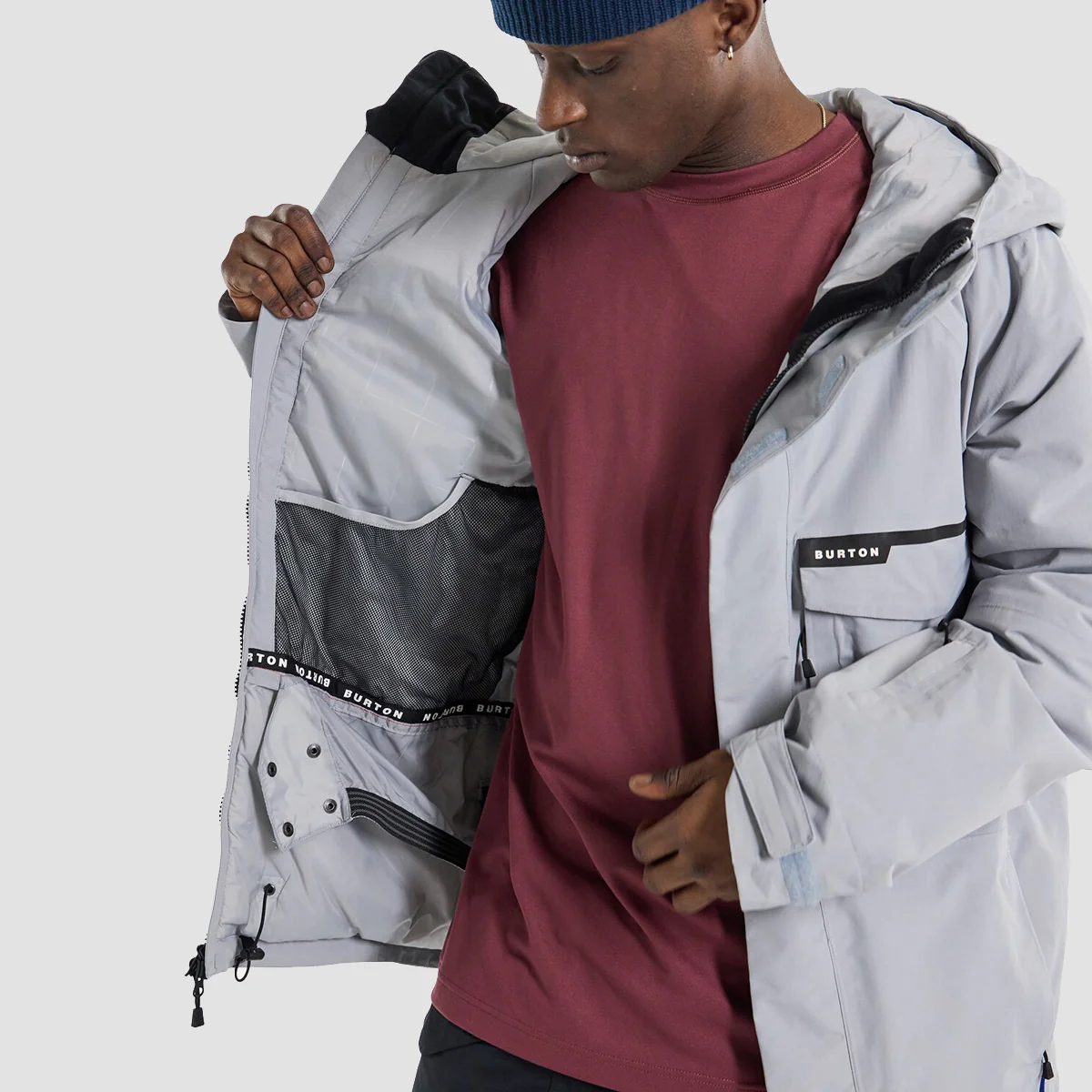 Burton Covert 2.0 2L Snow Jacket Silver Sconce - Image 2
