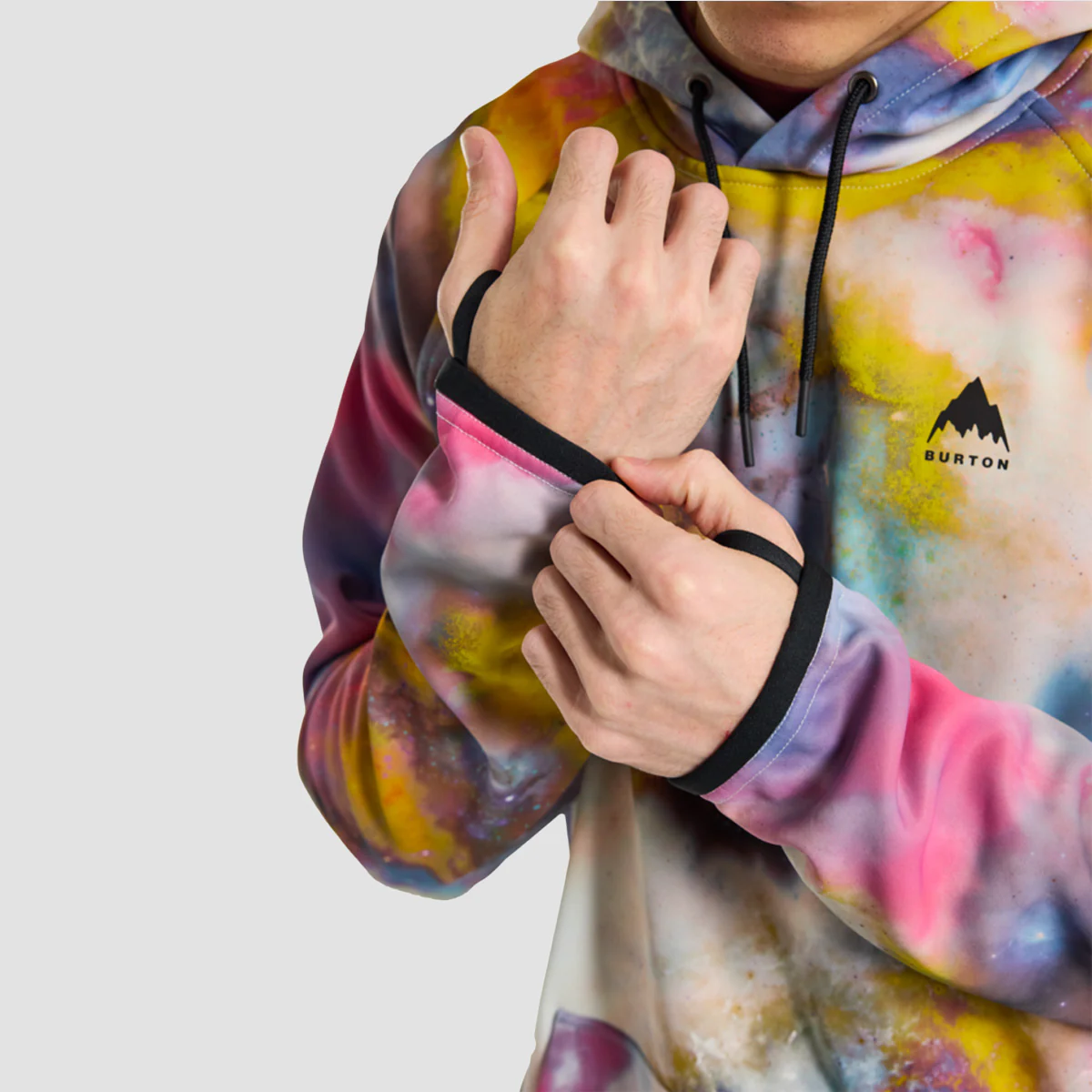 Burton Crown Weatherproof Snow Pullover Hoodie Stout White Voyager - Image 2