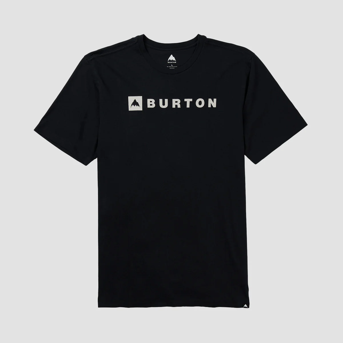 Burton Horizontal Mountain T-Shirt True Black - Image 2
