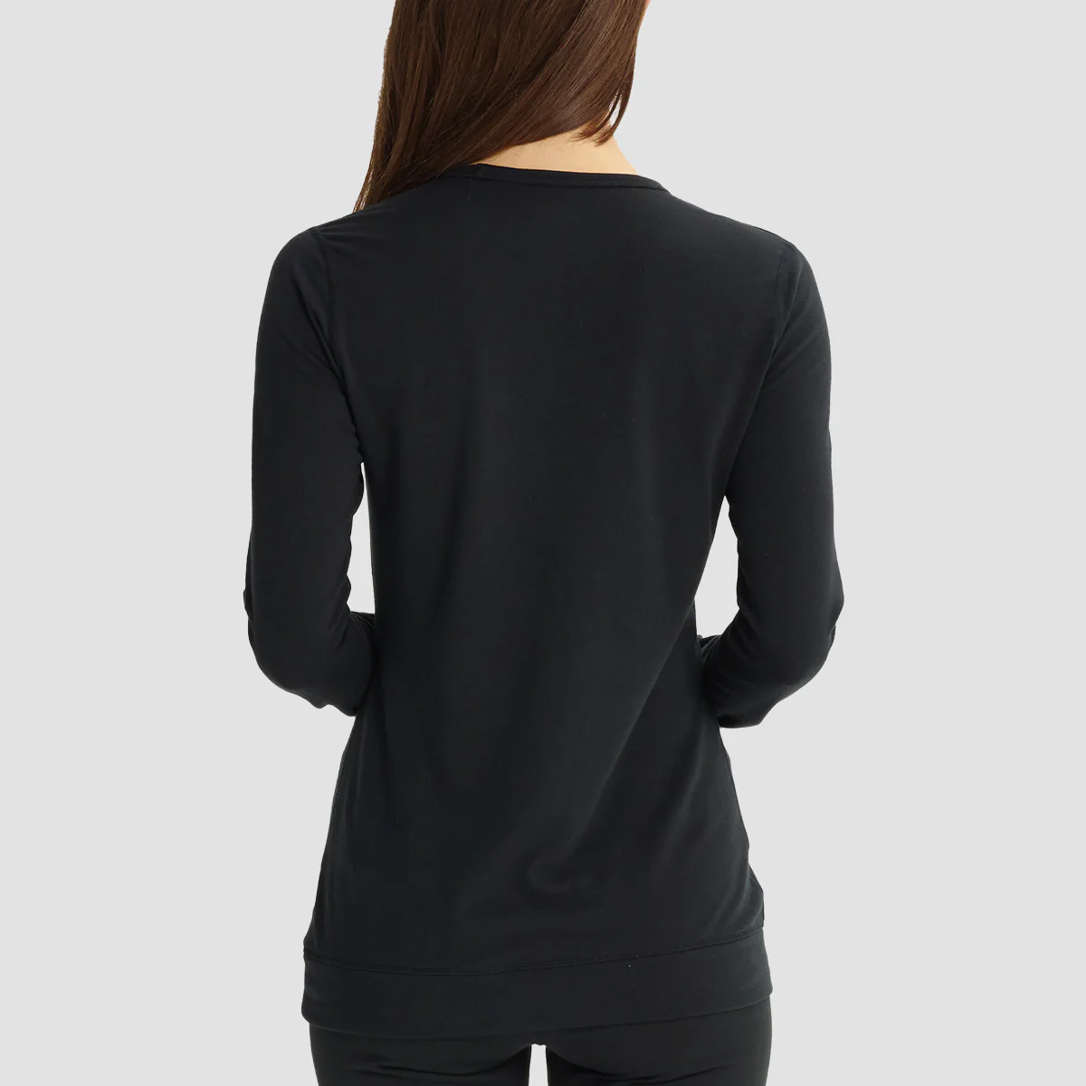 Burton Midweight Base Layer Crewneck Longsleeve T-Shirt True Black - Womens - Image 2