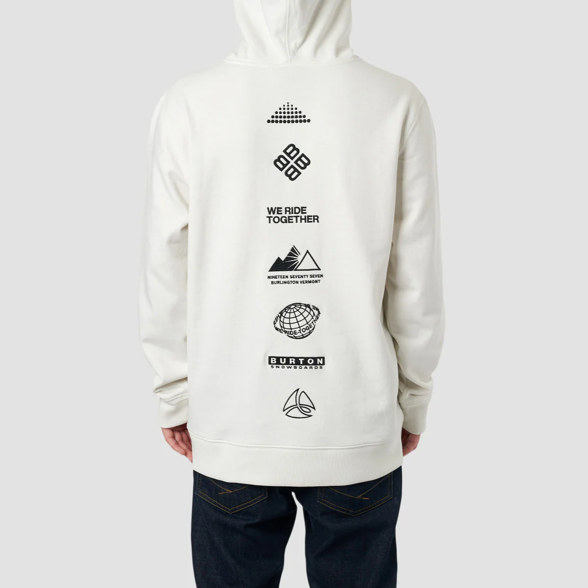 Burton Northline Pullover Hoodie Stout White - Image 2