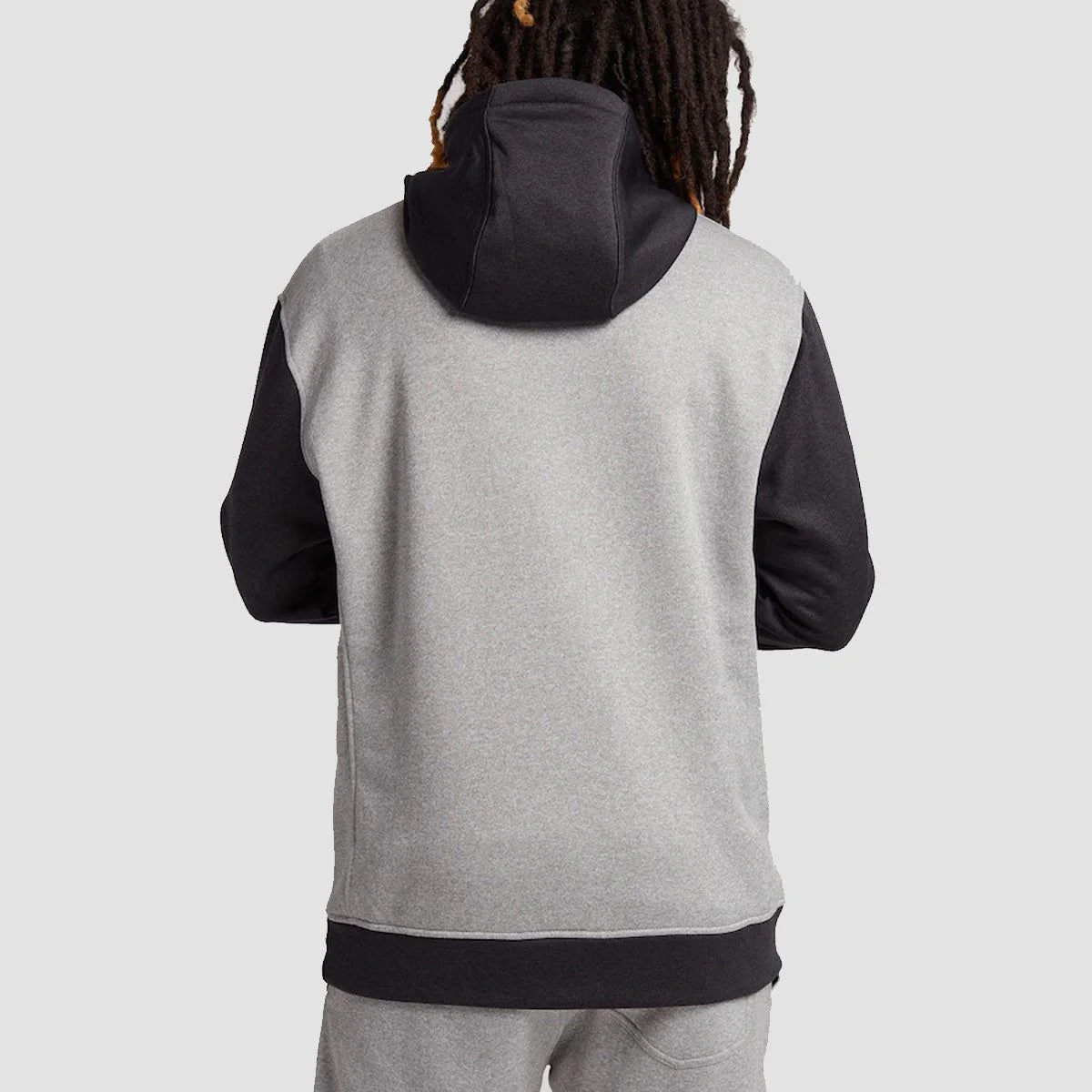 Burton Oak Pullover Hood Grey Heather/True Black - Image 2