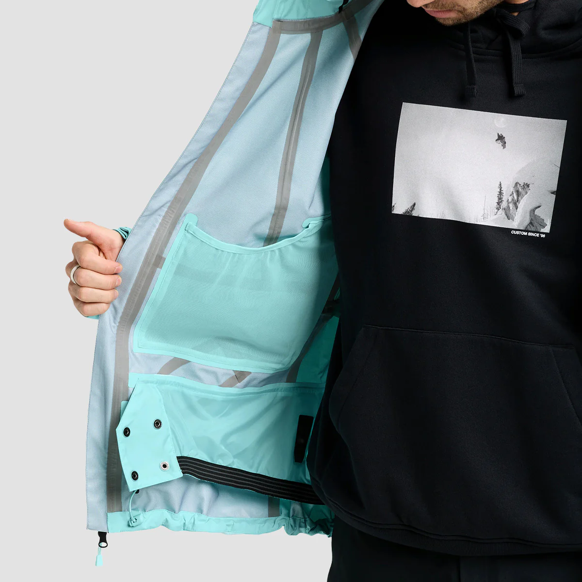 Burton Reserve 3L Snow Jacket Light Teal - Image 3