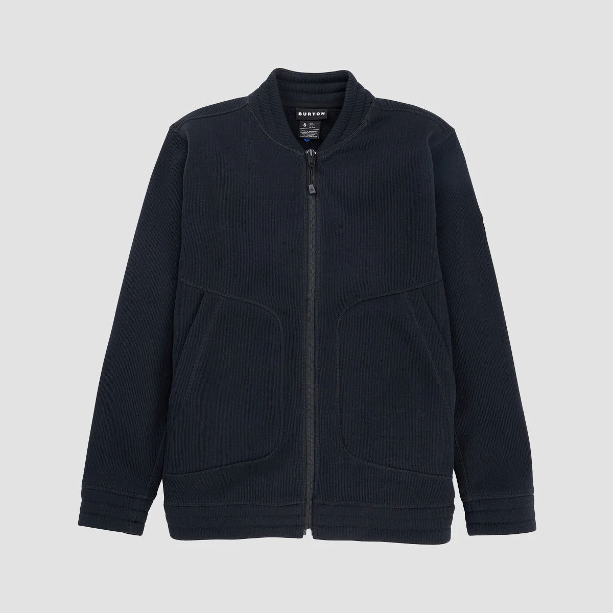 Burton Runin Full-Zip Sweatshirt True Black - Womens - Image 4