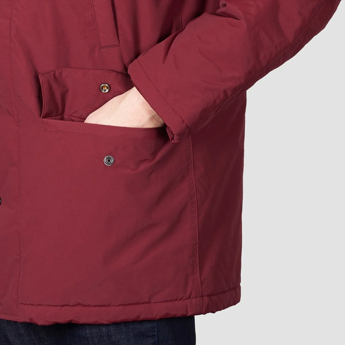Carhartt WIP Anchorage Parka Jacket Mulberry/Black - Image 3