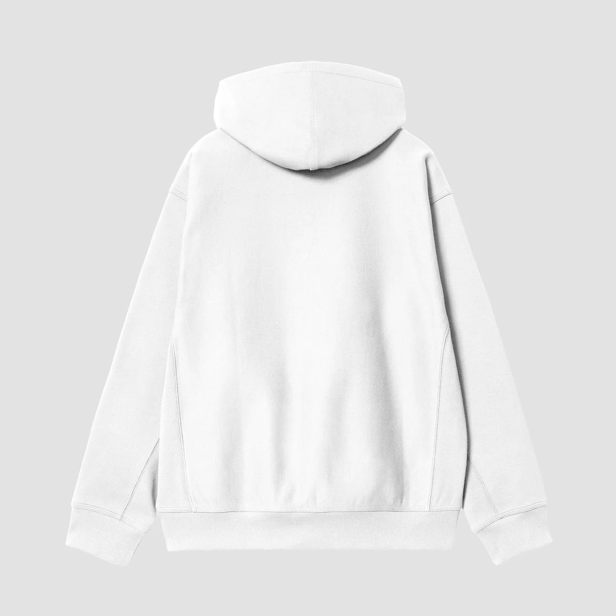 Carhartt WIP American Script Pullover Hoodie White - Image 2