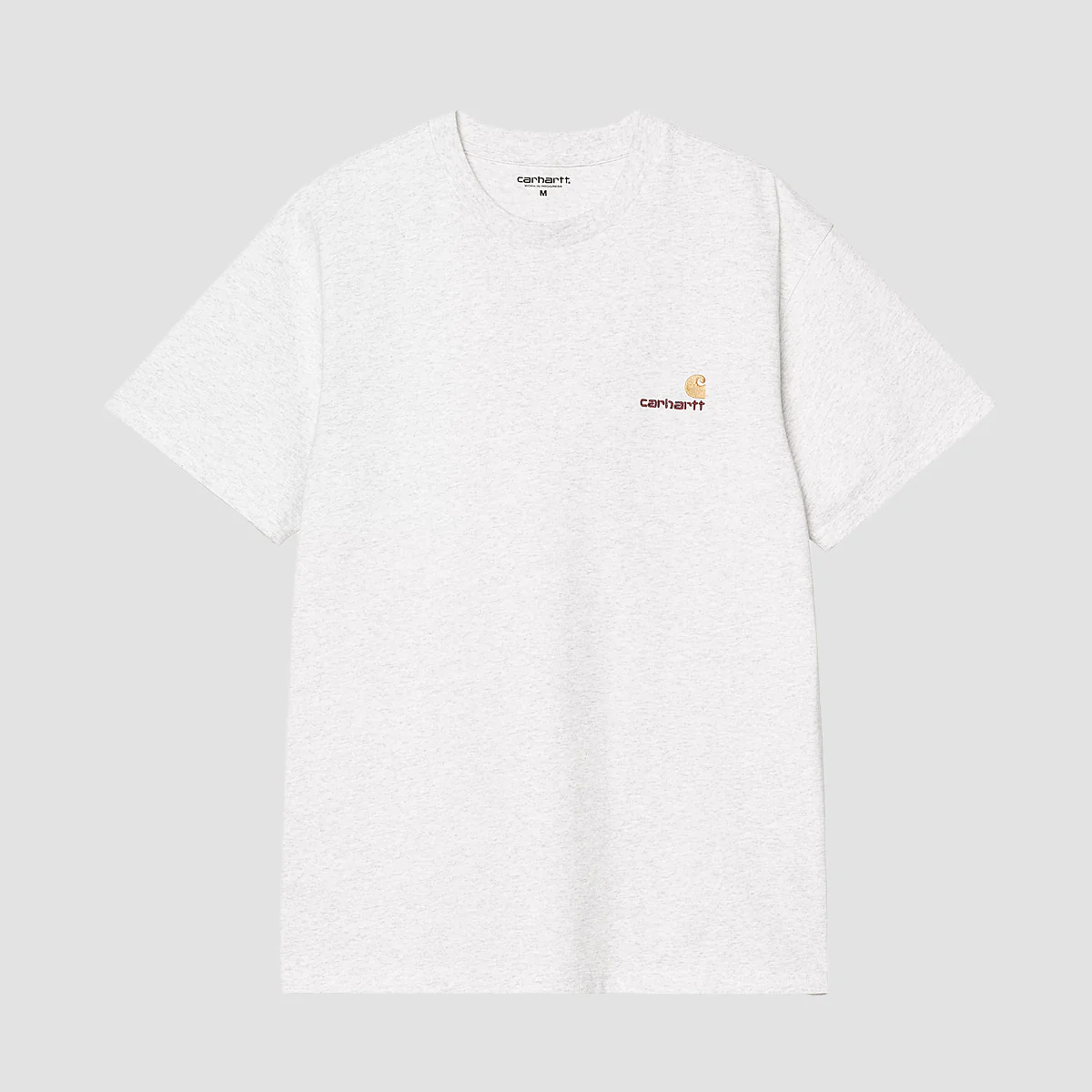 Carhartt WIP American Script T-Shirt Ash Heather - Image 2