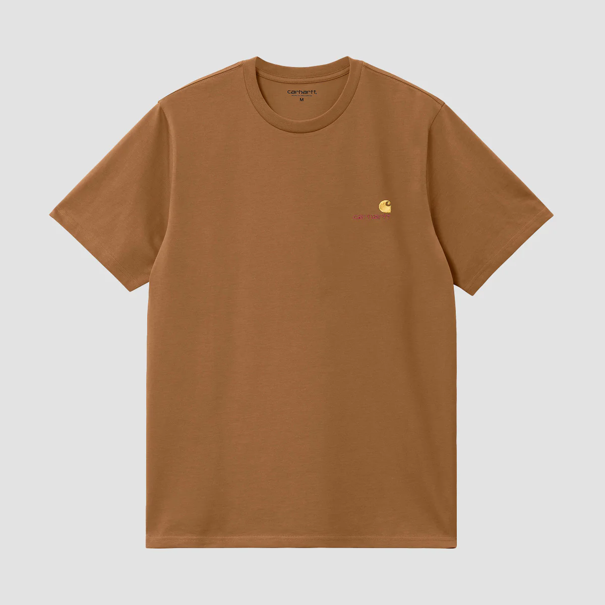 Carhartt WIP American Script T-Shirt Hamilton Brown