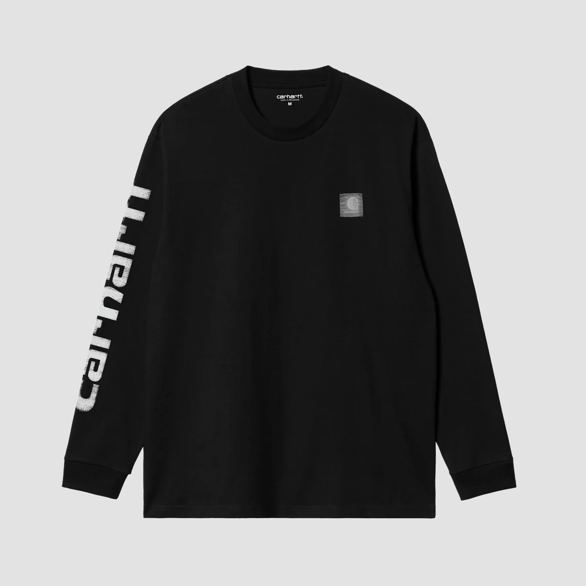 Carhartt WIP Archive Script Longsleeve T-Shirt Black - Image 2