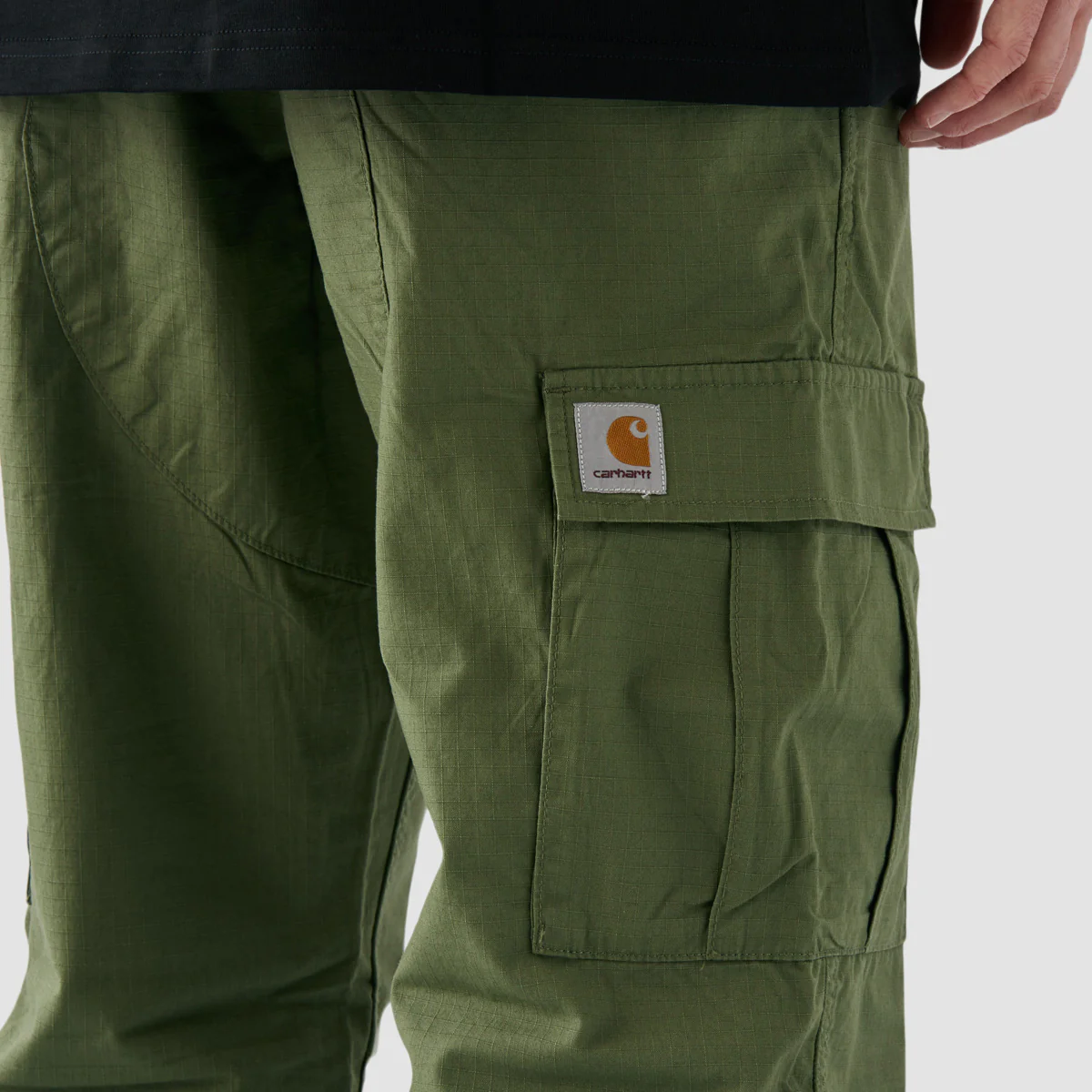 Carhartt WIP Aviation Cargo Pants Dollar Green Rinsed - Image 4