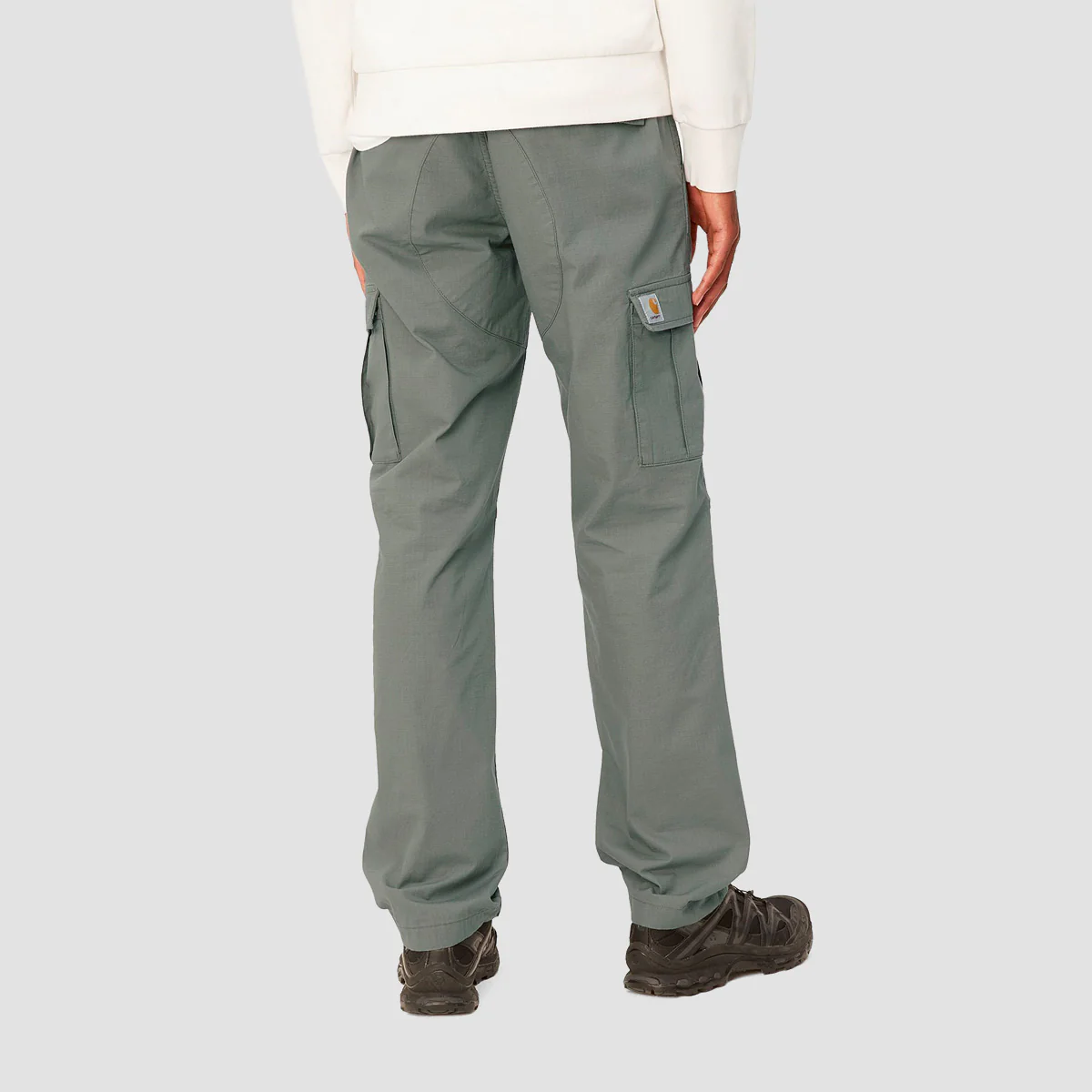 Carhartt WIP Aviation Cargo Pants Smoke Green Rinsed - Image 2
