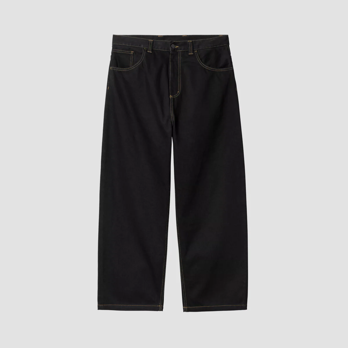 Carhartt WIP Brandon Loose Fit Jeans Black Rinsed - Image 3