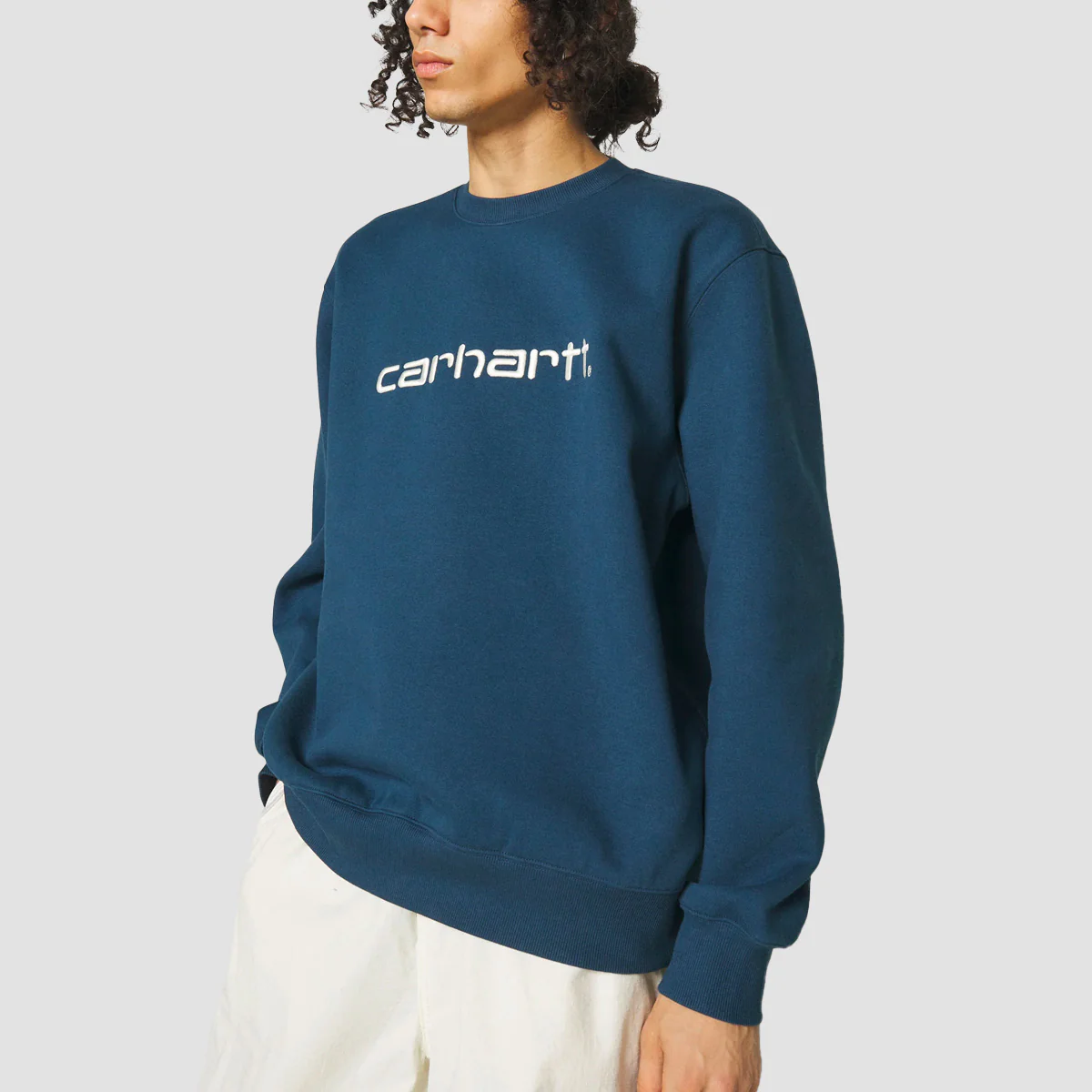 Carhartt WIP Carhartt Crew Sweat Squid/Salt - Image 2