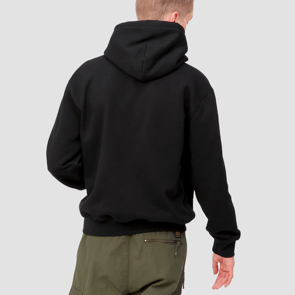 Carhartt WIP Pullover Hoodie Black/White - Image 2