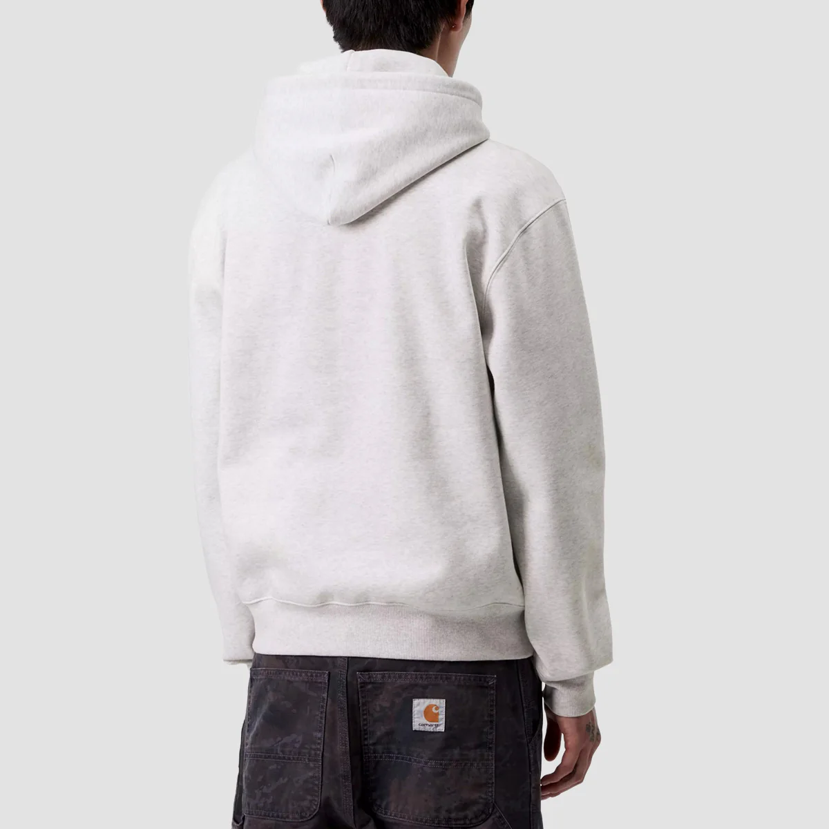 Carhartt WIP Pullover Hoodie Ash Heather/Rondo - Image 2