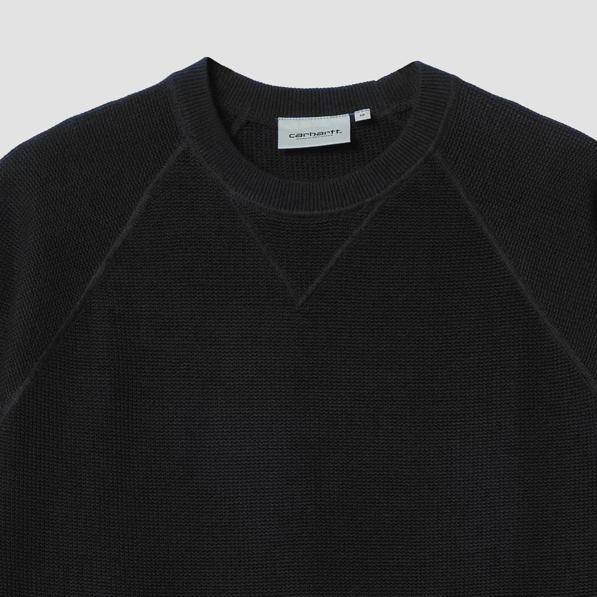 Carhartt WIP Chase Knitted Sweatshirt Black/Gold - Image 3