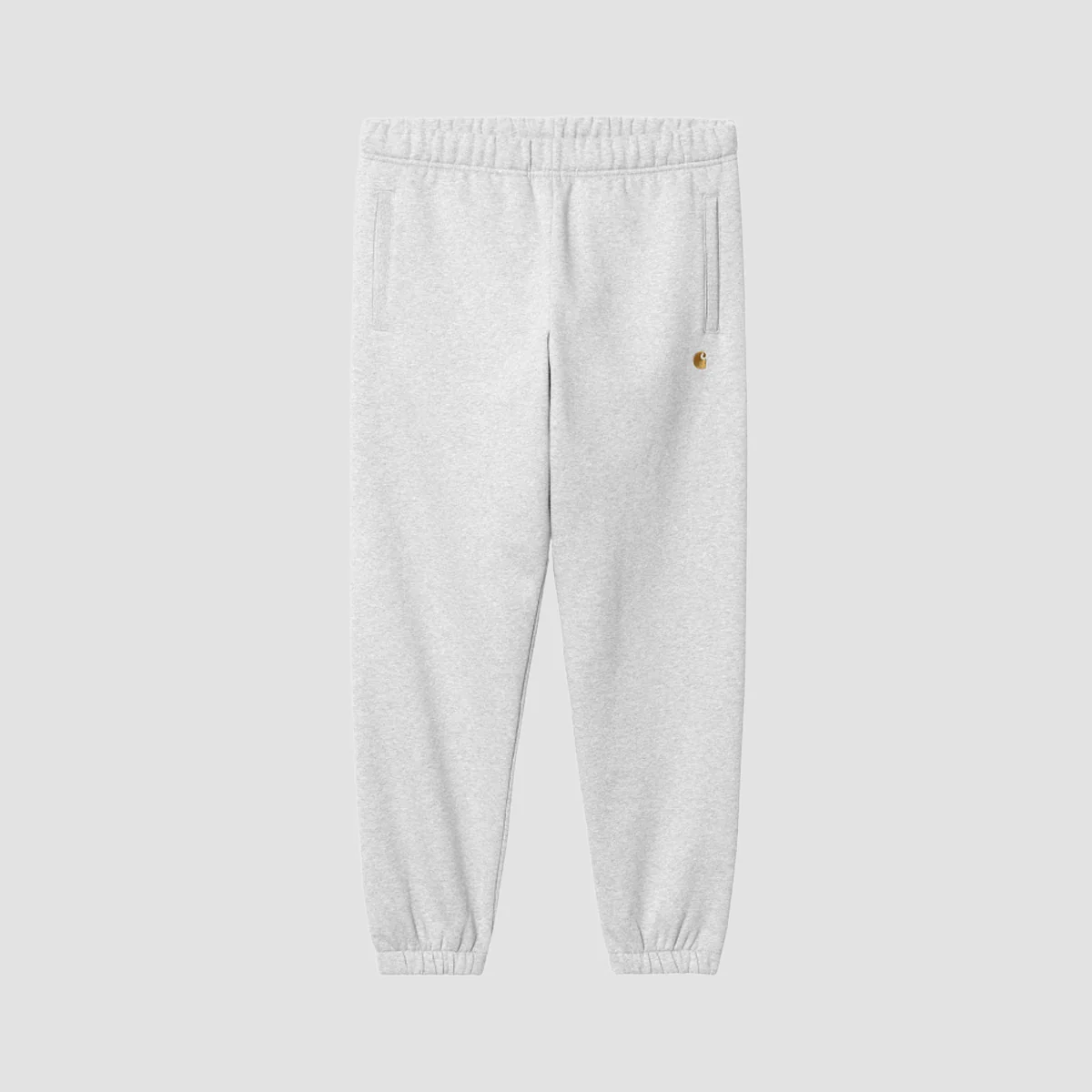 Carhartt WIP Chase Sweatpants Ash Heather/Gold - Image 2