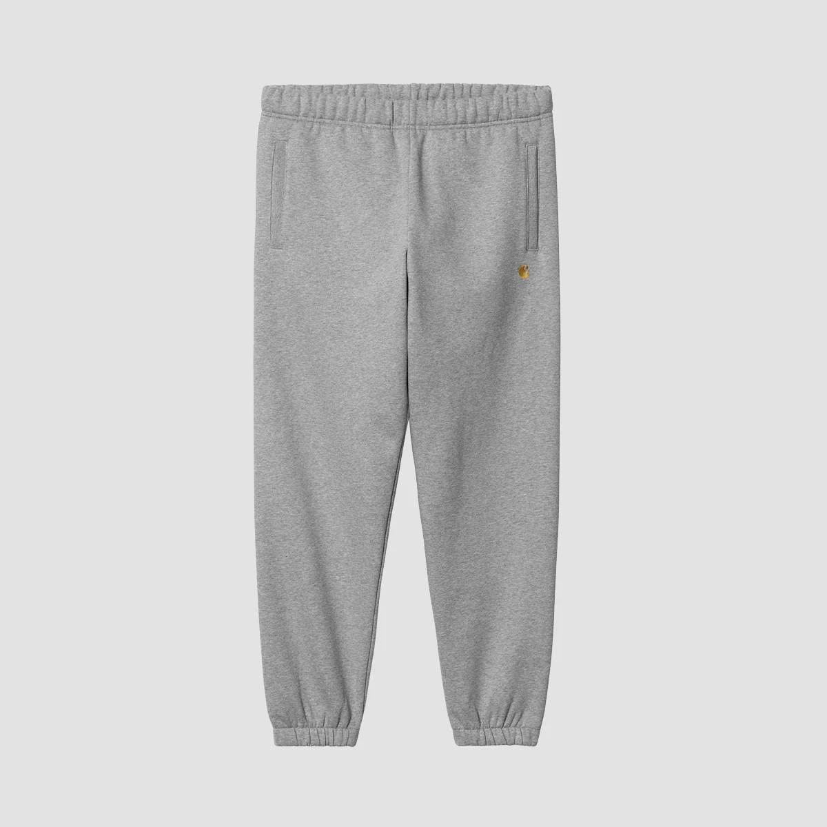 Carhartt WIP Chase Sweatpants Grey Heather/Gold - Image 2