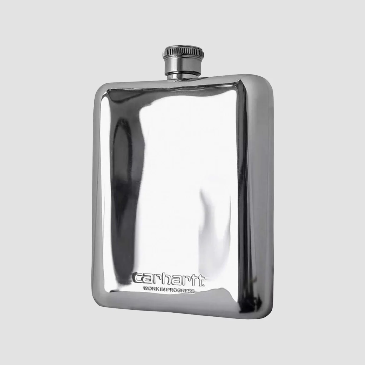 Carhartt WIP Clover Stainless Steel Flask Silver - Image 2