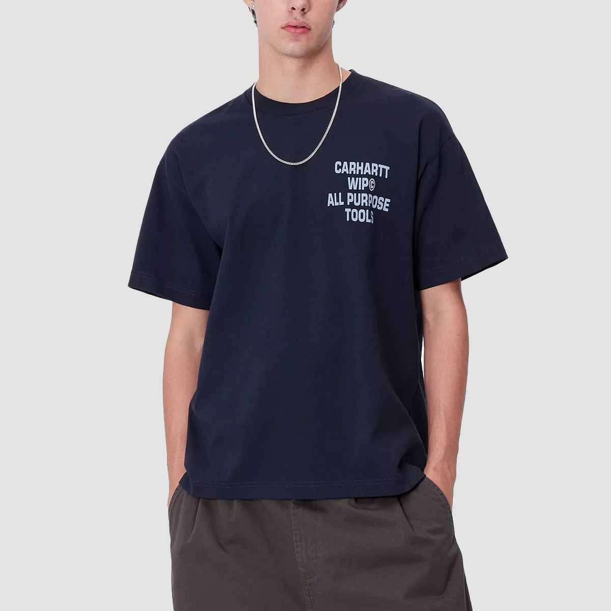 Carhartt WIP Cross Screw T-Shirt Air Force Blue - Image 2