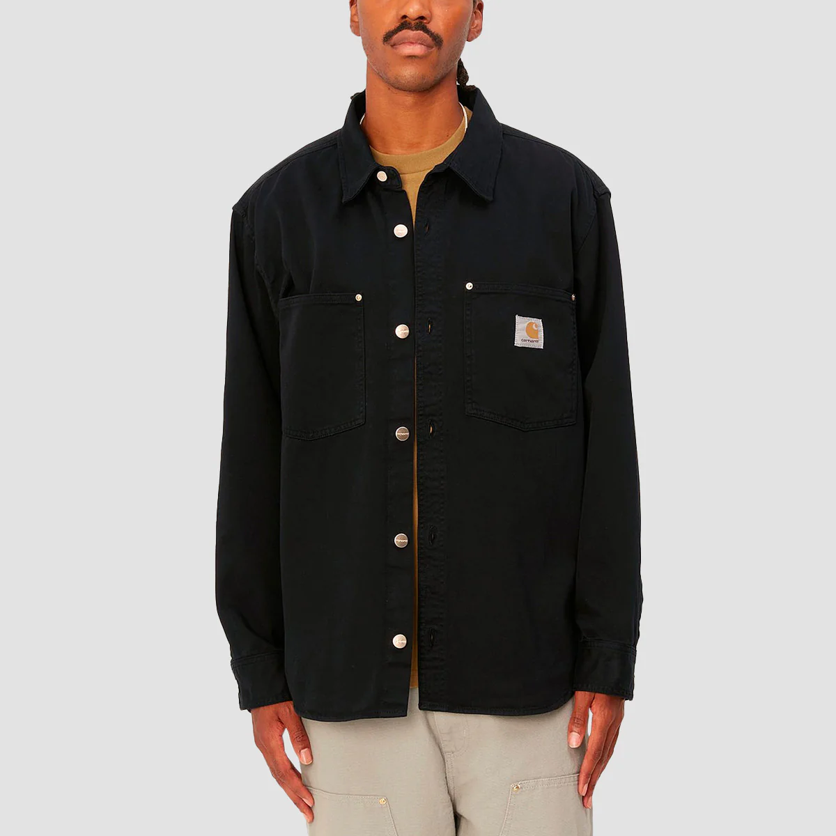 Carhartt WIP Derby Longsleeve Shirt Jac Black Rinsed