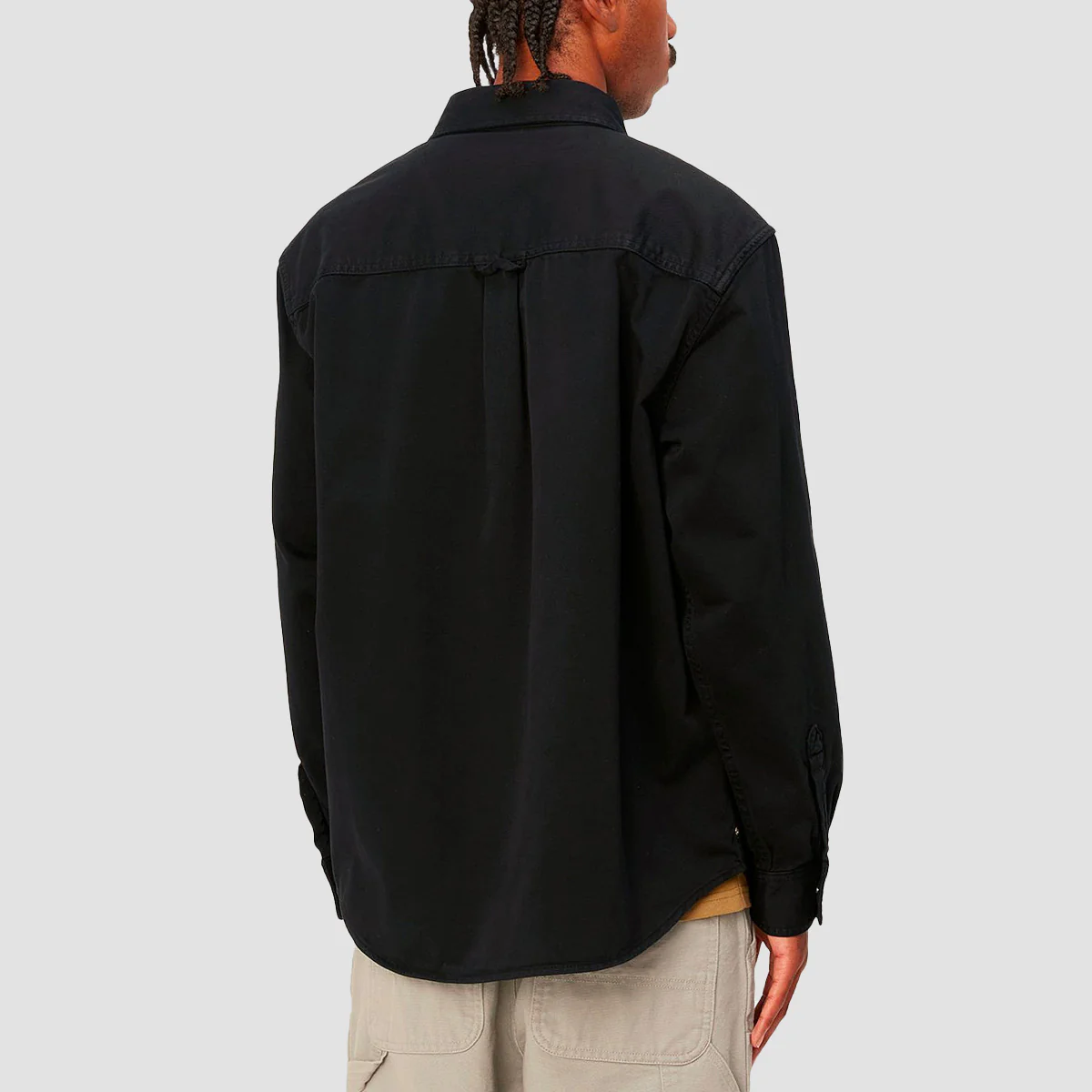 Carhartt WIP Derby Longsleeve Shirt Jac Black Rinsed - Image 3