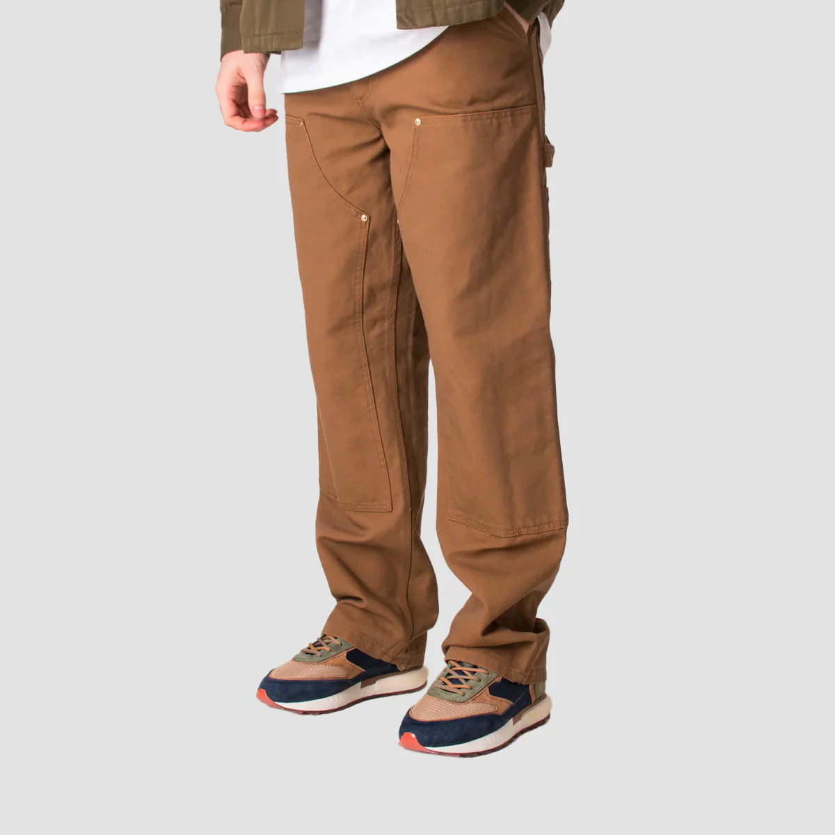 Carhartt WIP Double Knee Pants Hamilton Brown Rinsed - Image 2