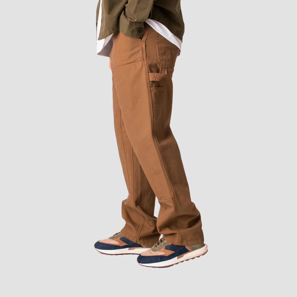 Carhartt WIP Double Knee Pants Hamilton Brown Rinsed - Image 4