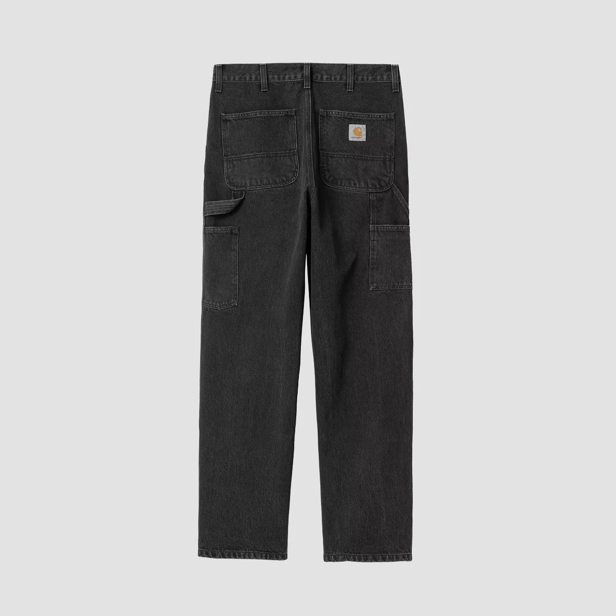 Carhartt WIP Double Knee Relaxed Fit Jeans Black Stone Washed - Image 3