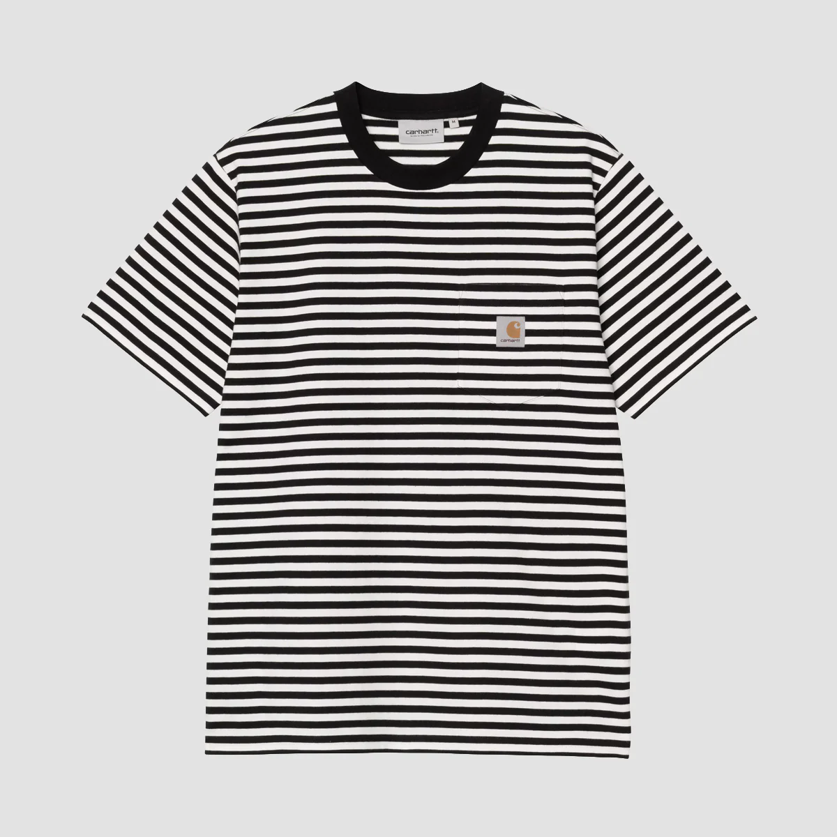 Carhartt WIP Ezra Stripe Pocket T-Shirt Black/Wax