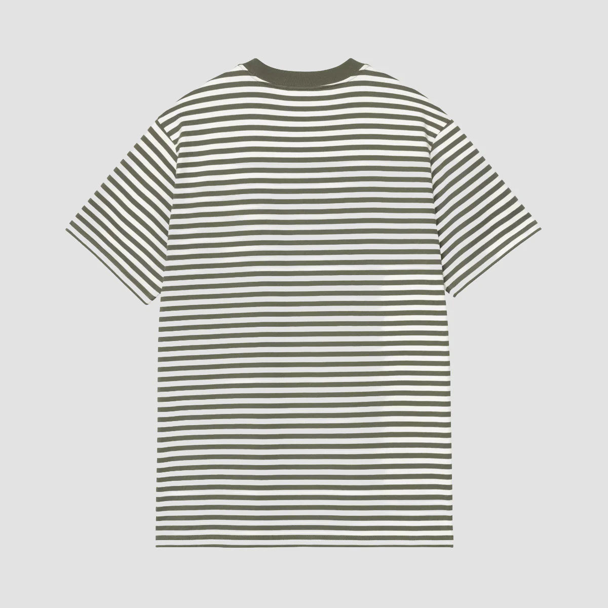 Carhartt WIP Ezra Stripe Pocket T-Shirt Leaf/Wax - Image 2