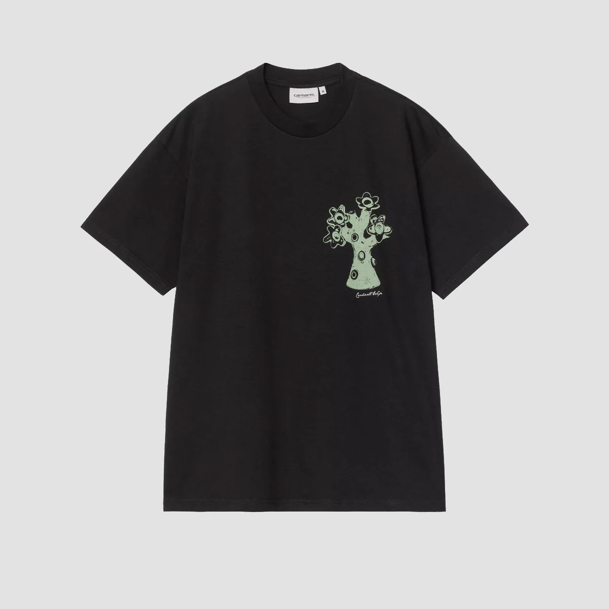 Carhartt WIP Forma T-Shirt Black Heavy Stone Wash - Image 2