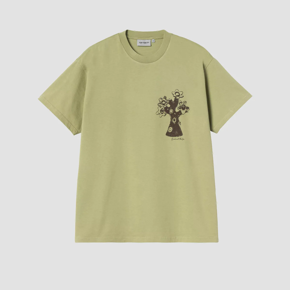 Carhartt WIP Forma T-Shirt Gentle Green Heavy Stone Wash - Image 2