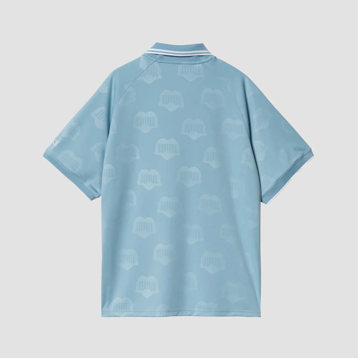 Carhartt WIP Hartt's Football T-Shirt Heart Train Jacquard Bluebird - Image 2