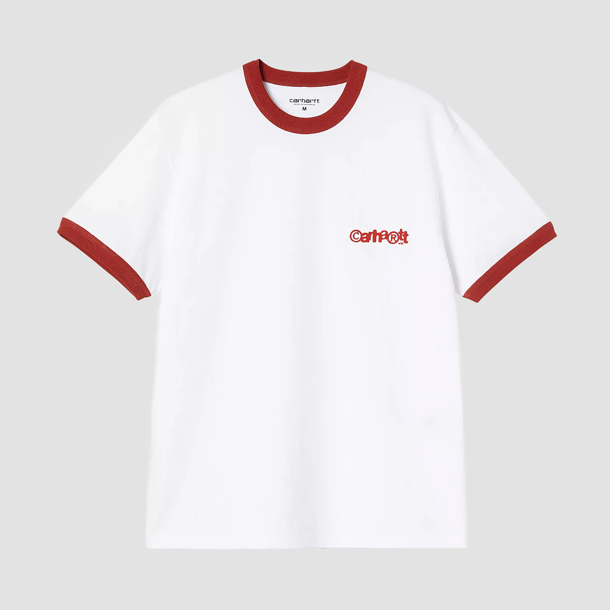 Carhartt WIP Ip Ringer T-Shirt White/Red/Red