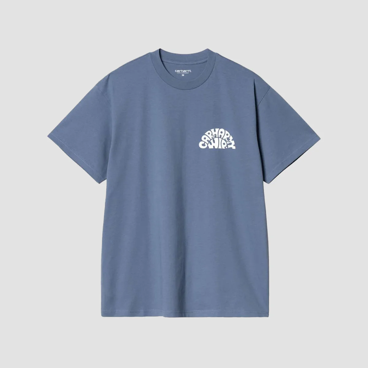 Carhartt WIP Jazzy T-Shirt Blue Iris/White - Image 2